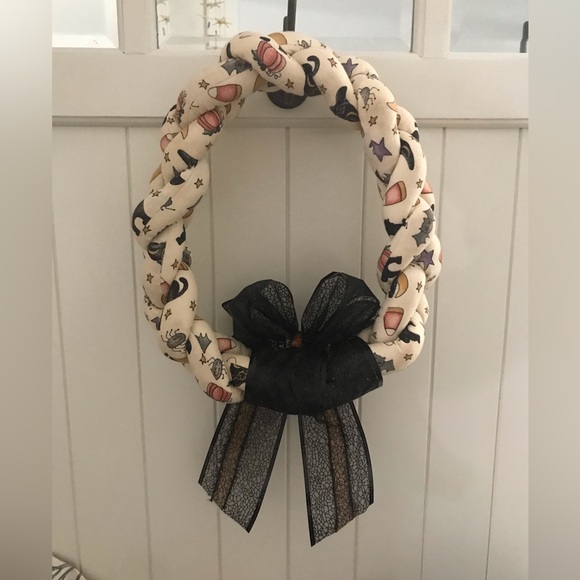 🐈‍⬛ 🧡 Braided Halloween Wreath 🐈‍⬛🧡 - Picture 2 of 2